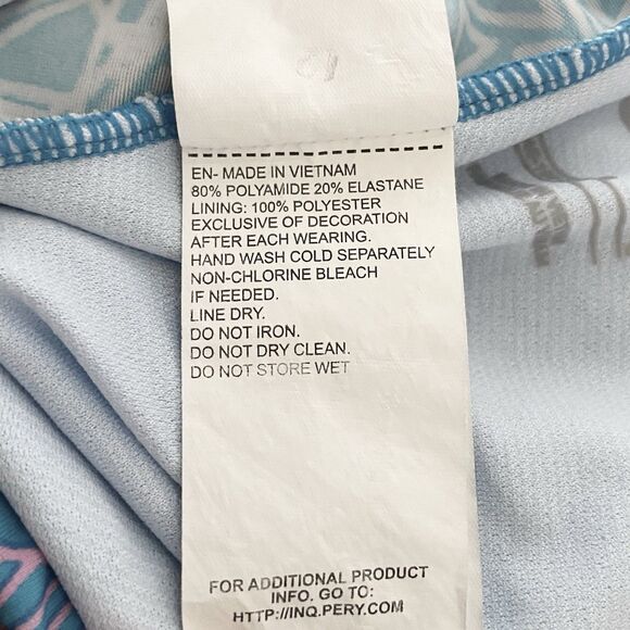 Nike Girls One-Piece Swimsuit Cross Back Blue Pink Size Large (12-13 years old) - Picture 9 of 9